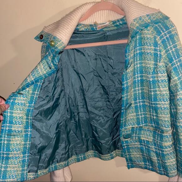 🦬FREE PEOPLE Wool blend tweed jacket size XS - Picture 3 of 8